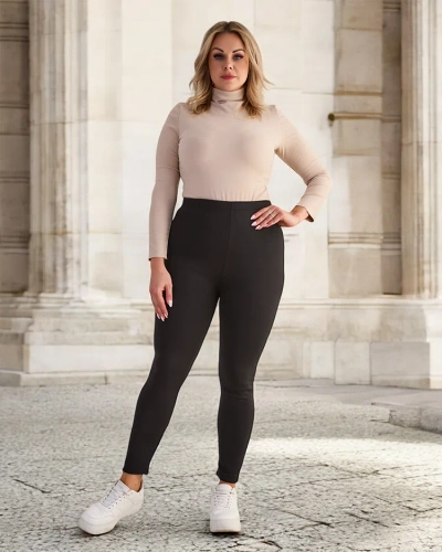 Royalfashion Naiste isoleeritud treggings püksid PLUS SIZE