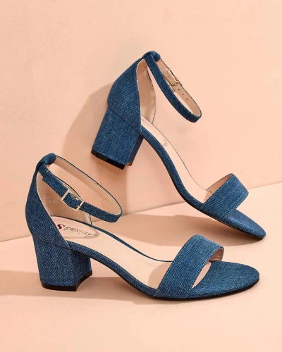 Royalfashion Naiste Post Solefos Sandaalid