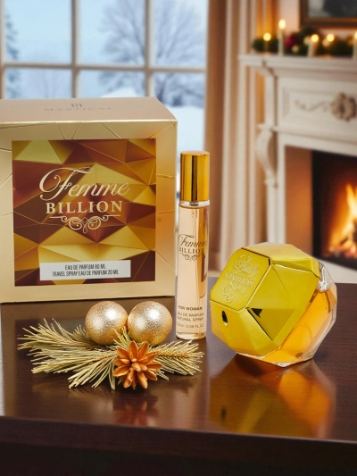 Inspired Women's Eau de Parfum and Perfume Atomizer Set Femme Billion