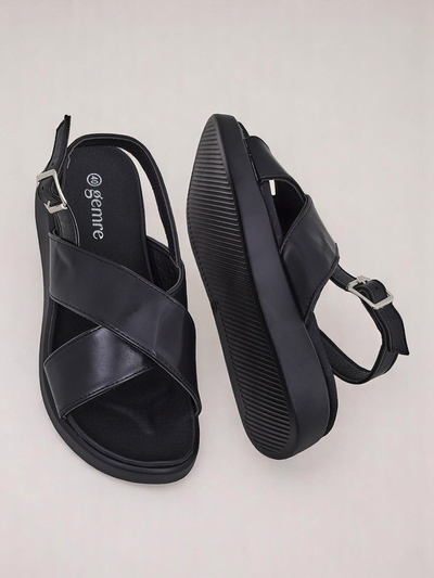 Royalfashion Women's Riva Star Chunky Sole Sandals