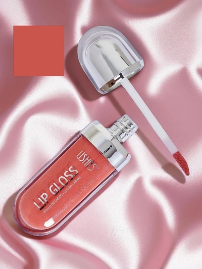 USHAS Блеск для губ с блестками, цвет Deep Pink