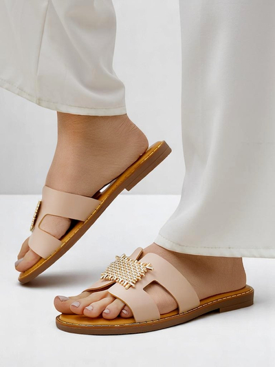 Royalfashion Женские декоративные шлепанцы с орнаментом Crattes