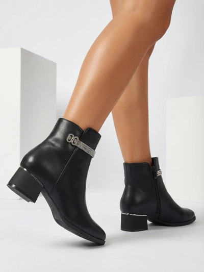 Women's Ankle Boots with Cubic Zirconia Qurette