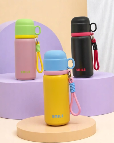 Royalfashion Thermal mug thermos with Happy Smile cup
