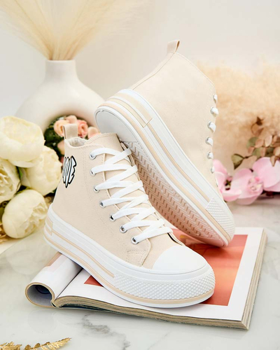 Royalfashion Women's sporty sneakers with print