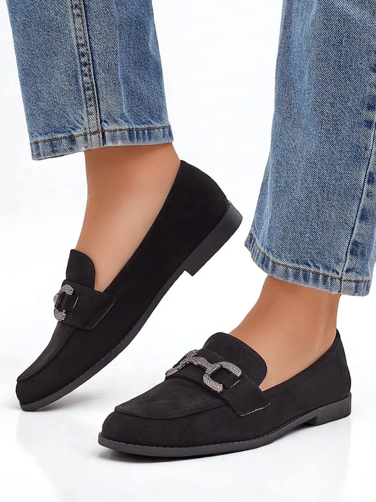 Royalfashion Elegant naiste loafers, mida kaunistavad zirkoonid Zante