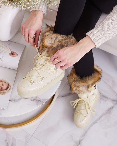 Royalfashion slip-on boots a'la snow boots for women GMILLO