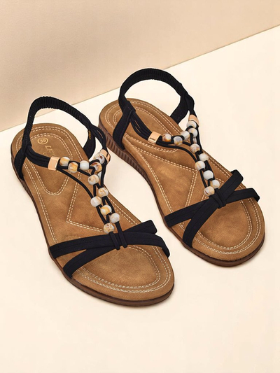 Royalfashion Women’s sandals with Imen embellishments