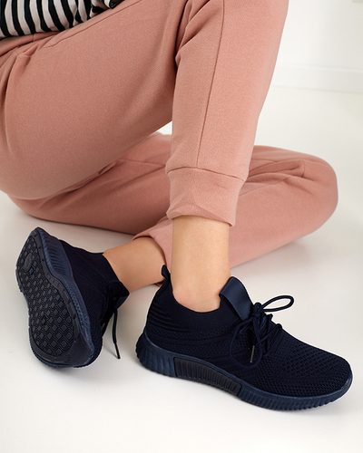 Navy blue women's sports shoes Merisal - Footwear