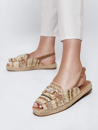 Royalfashion Women's espadrilles with open toe