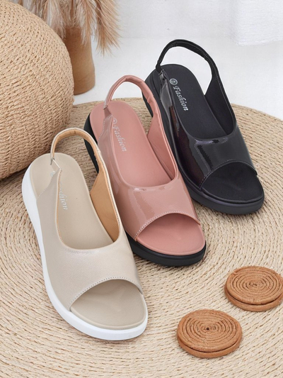 Royalfashion Naiste paksema tallaga sandaalid Luna Shines