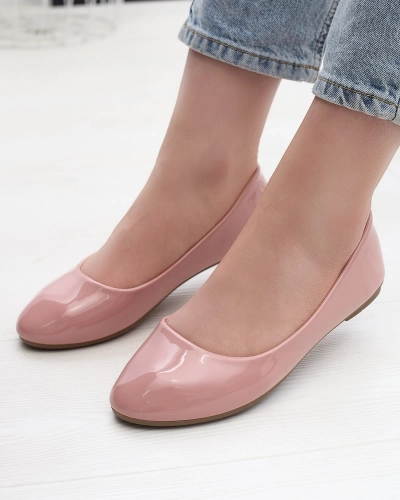 Pink Women's Lacquered Ballerinas Fama - Footwear
