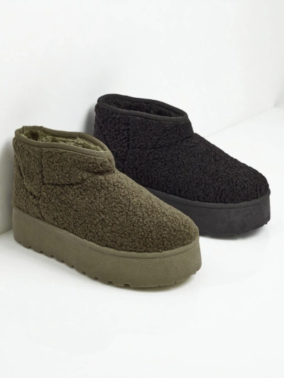 Marellin Women's Short Faux Snow Boots