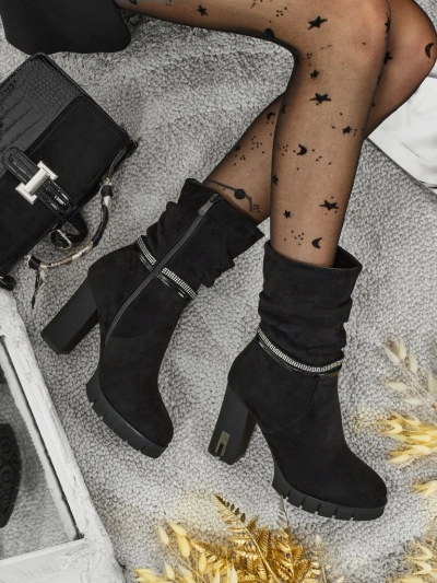 Naiste öko-seemisnahast plokk-kontsaga poolsaapad BrambleDusk