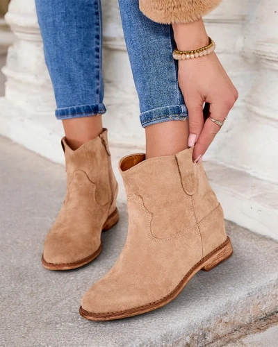 Royalfashion Royalfashion Western-style boots on a covered wedge Patorias