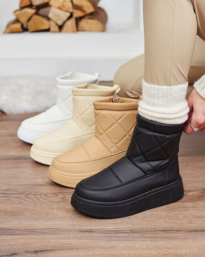 Royalfashion Черные женские сапоги a'la snow boots Kacecica