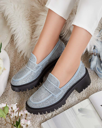 Royalfashion Women's moccasins with zircons Epolls