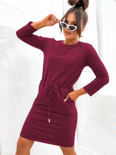 Royalfashion Naiste põlvepikkune kangast kleit