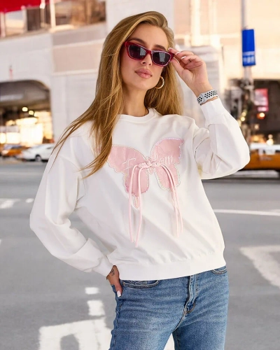 Royalfashion Women's Cotton Thin Print Sweatshirt