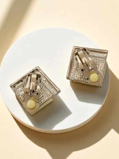 Royalfashion Женские клипсы-серьги с кристаллом и фианитом