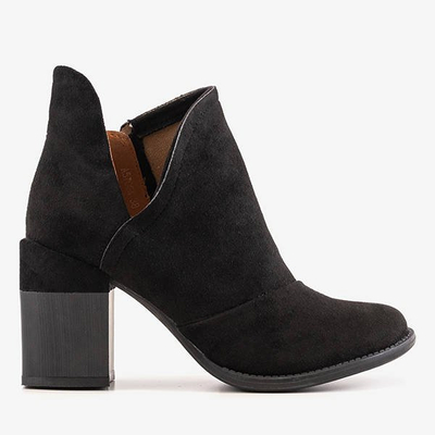 Black women's ankle boots with cut-outs Namibia - Shoes