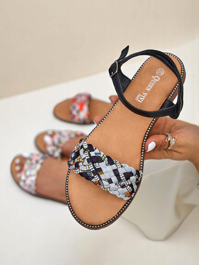 Royalfashion Naiste madala tallaga sandaalid ColorStrap