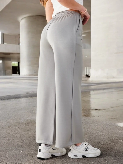 Royalfashion Wide women's trousers with crease