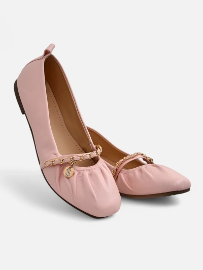 Royalfashion Women's ballet flats with a chain Lancys