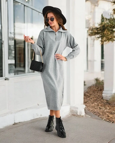 Женское длинное свитерное платье Royalfashion