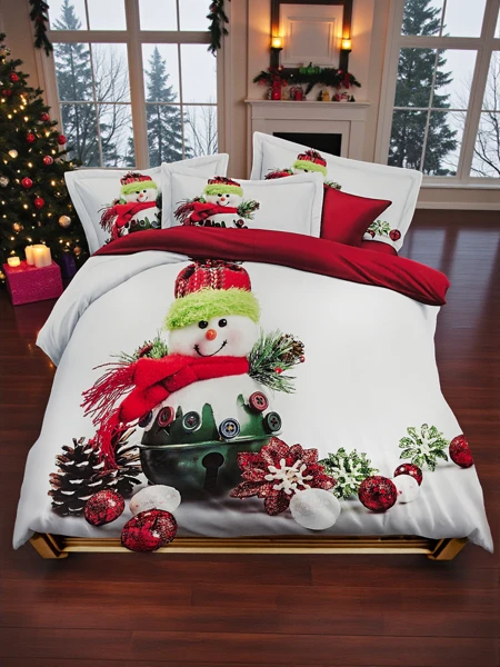 Royalfashion Christmas Bedding 160x200 set 4-PIECE