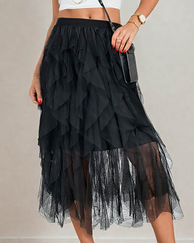 Royalfashion Naiste kahekihiline midi seelik