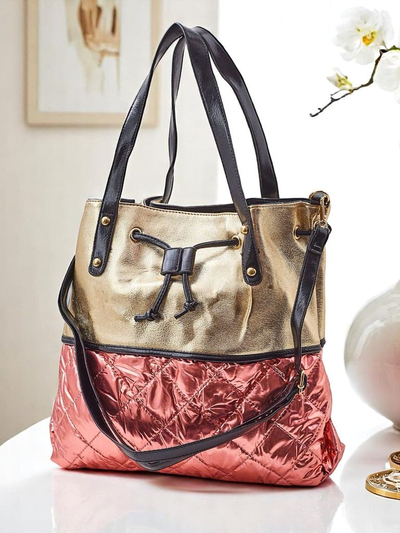 Royalfashion Large women's handbag Golden Luxe Shopper