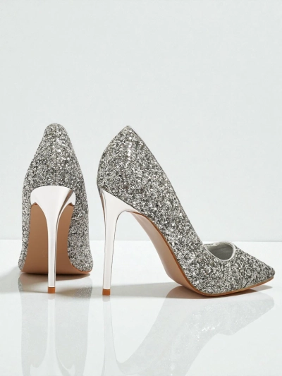 Zavrimea Women's Eco-Leather Glitter Pumps