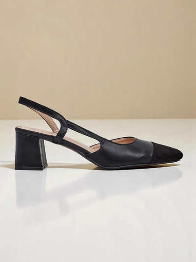 Royalfashion Женские туфли-лодочки на низком каблуке с декоративным носком Eleganzo