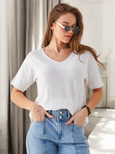 Royalfashion Õhuke naiste sviiter lühikeste varrukatega