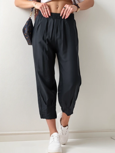 Royalfashion Simple women's fabric trousers 7/8
