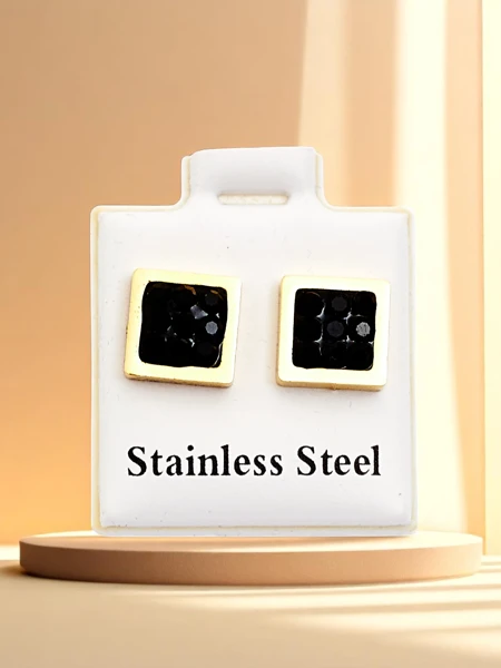 Royalfashion Square женские серьги с фианитами