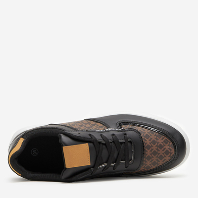 Black women's sports shoes with Glou print - Footwear