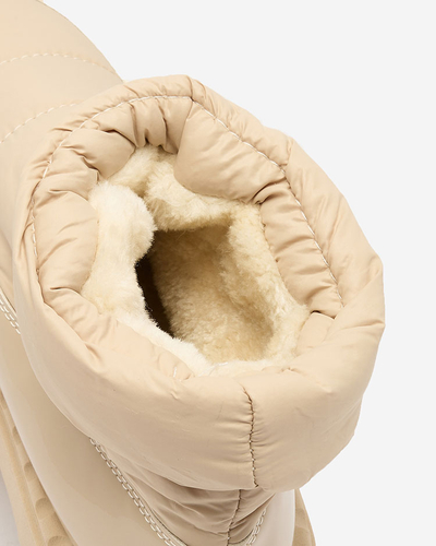 Royalfashion Naiste liibuvad lumesaapad beeži värvi Ireda