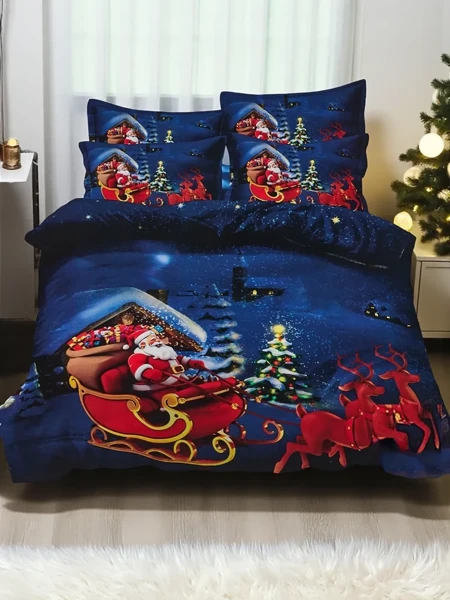 Royalfashion Christmas Bedding Set 160x200 3-Piece Set