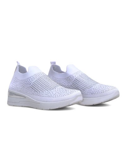 Royalfashion Slip-on naiste puksiirkinnastega tossud lilledega Qelavise