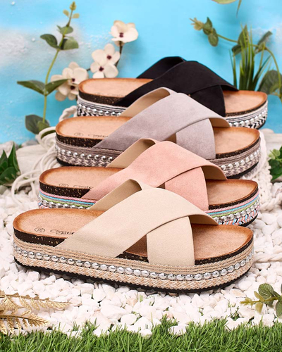 Royalfashion Naiste flip-flopid lameda tallaga Tomlla