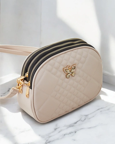 Royalfashion Oval small women's handbag made of eco-leather