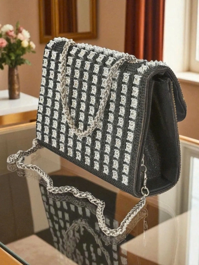 Royalfashion Women's Clutch Bag with Zirconia Elira Dusk