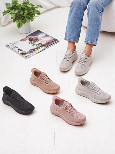 Royalfashion Women's Slip-on Fabric Sports Shoes Arrate