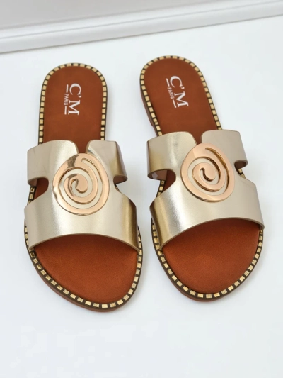 Royalfashion Женские шлепанцы на плоской подошве Glam Bliss