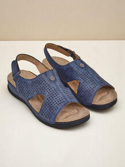 Royalfashion women’s cut-out sandals Leminni