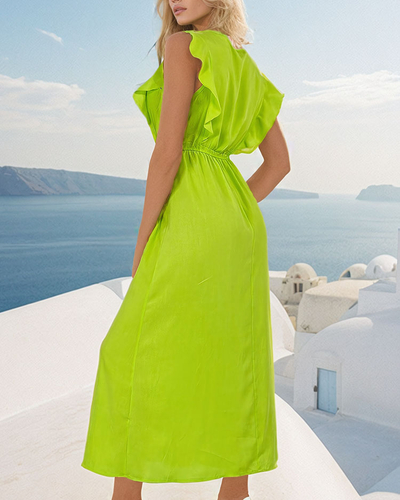 Royalfashion Naiste midi kleit nööpidega