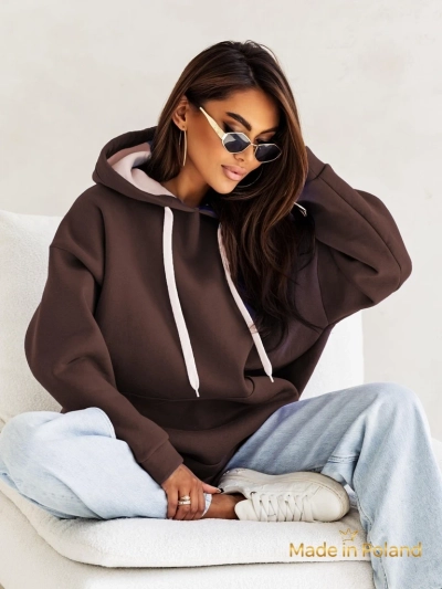 Royalfashion Naiste kapuutsiga oversize-pusa