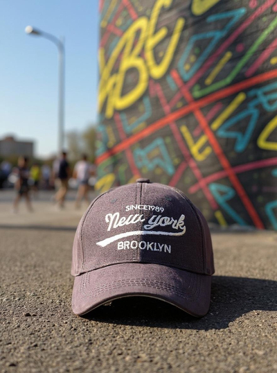 Royalfashion Cap with Visor New York Brooklyn Unisex